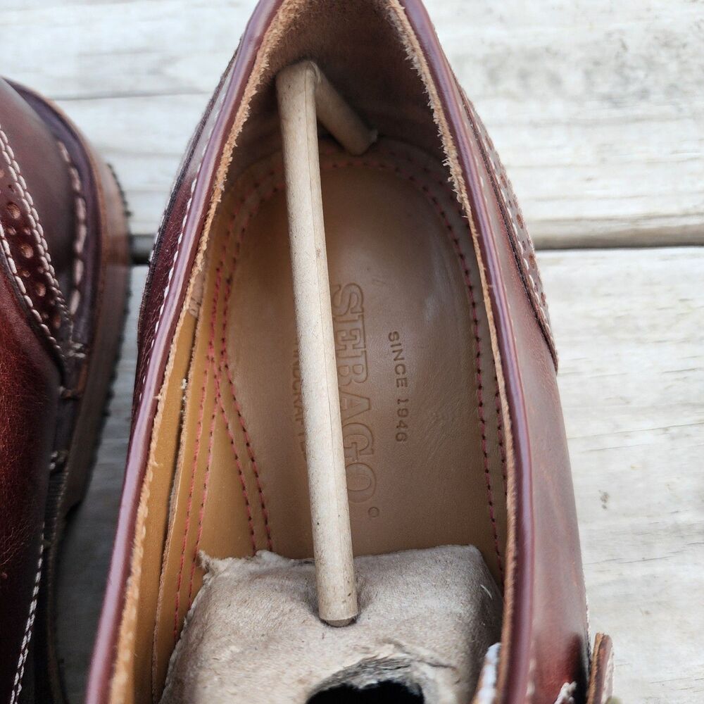 Sebago Men's Classic Brown Moc Loafer Sz 10.5 Buckle Strap Leather Used - Picture 12 of 16